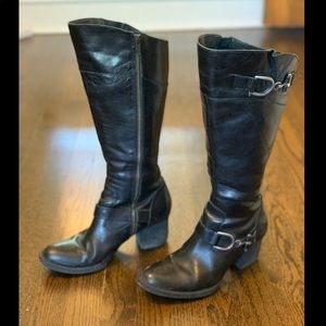 Born Evie Boots Horsebit Leather Riding Western